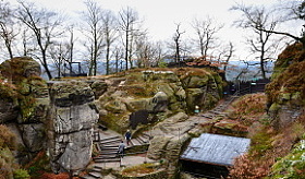 pohled na prohlídkový okruh hradu neurathen